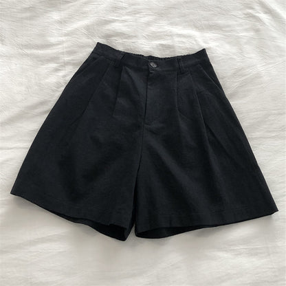 Short Feminino com Pregas de Linho Erica