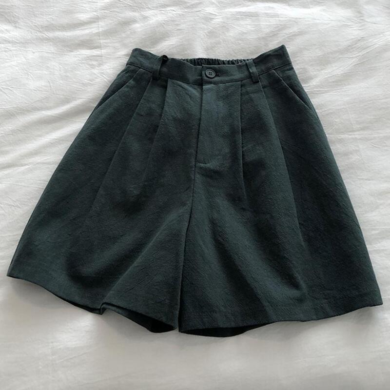 Short Feminino com Pregas de Linho Erica