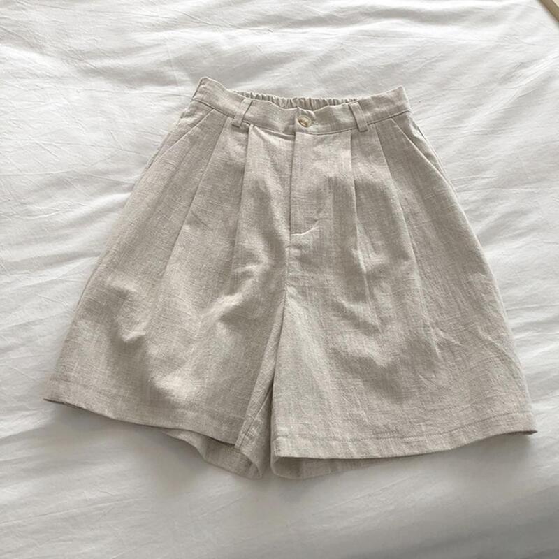 Short Feminino com Pregas de Linho Erica