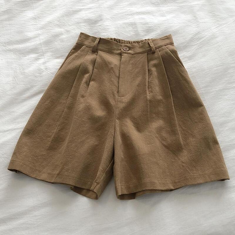Short Feminino com Pregas de Linho Erica