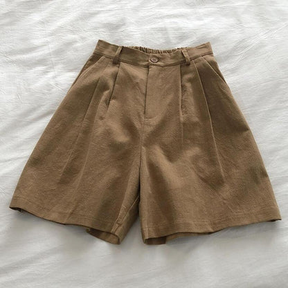 Short Feminino com Pregas de Linho Erica