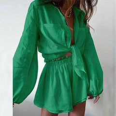 Conjunto de Linho Feminino Short e Blusa Charly