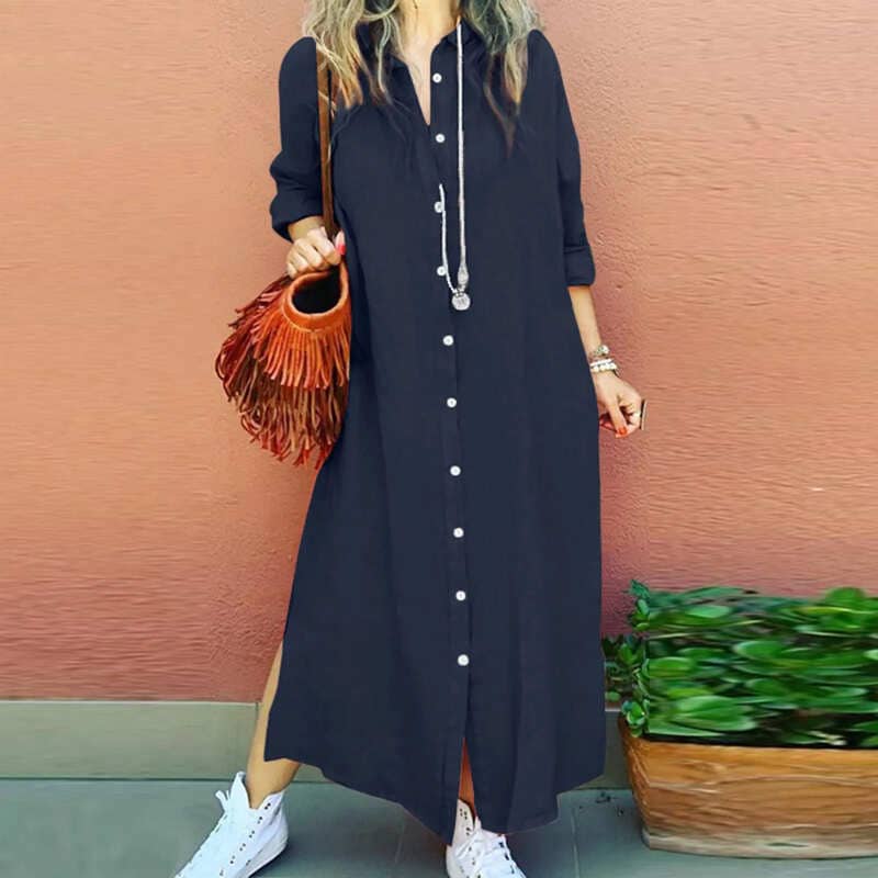 Vestido Camisa Longo Coralina FLASH