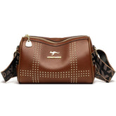 Bolsa Feminina De Couro Bally Marrom - Coradon