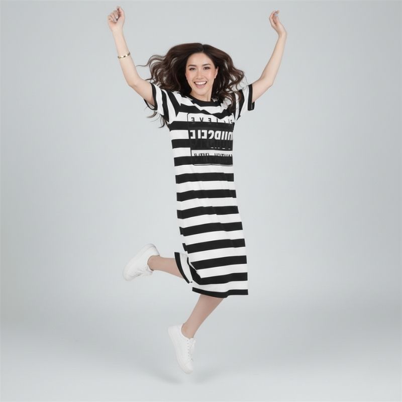 Vestido Camiseta Midi Veron
