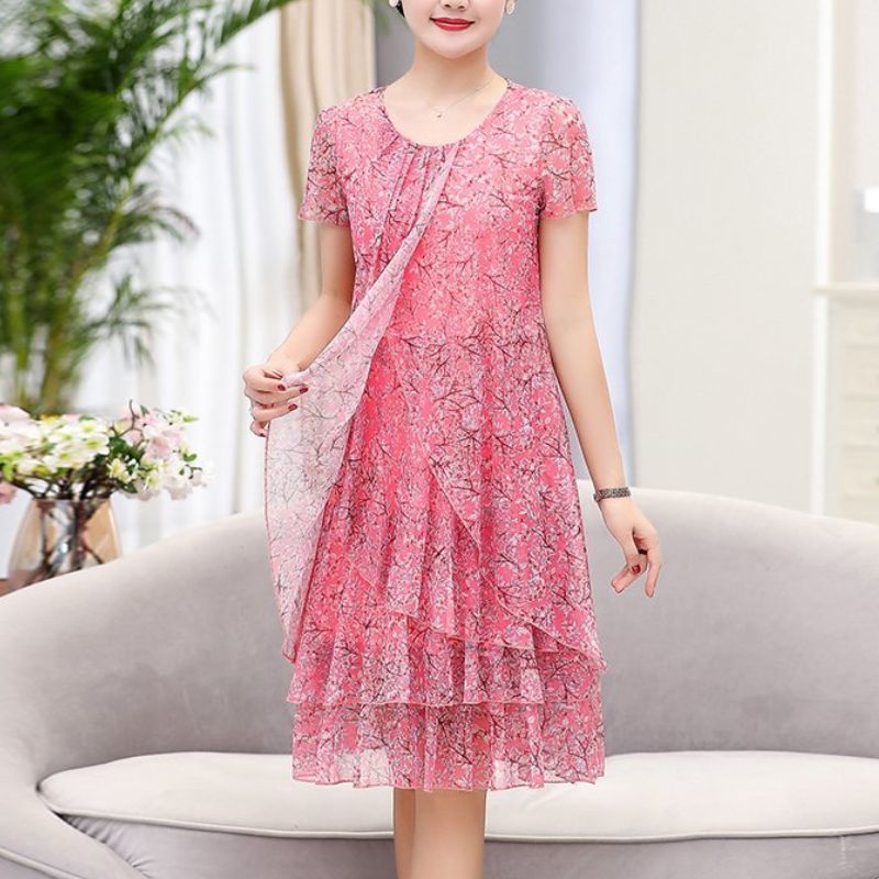 Vestido Curto de Festa Com Babados Enola