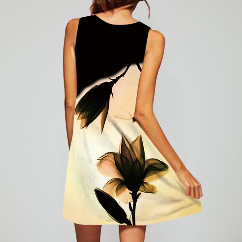 Vestido Curto Sem Mangas Karina