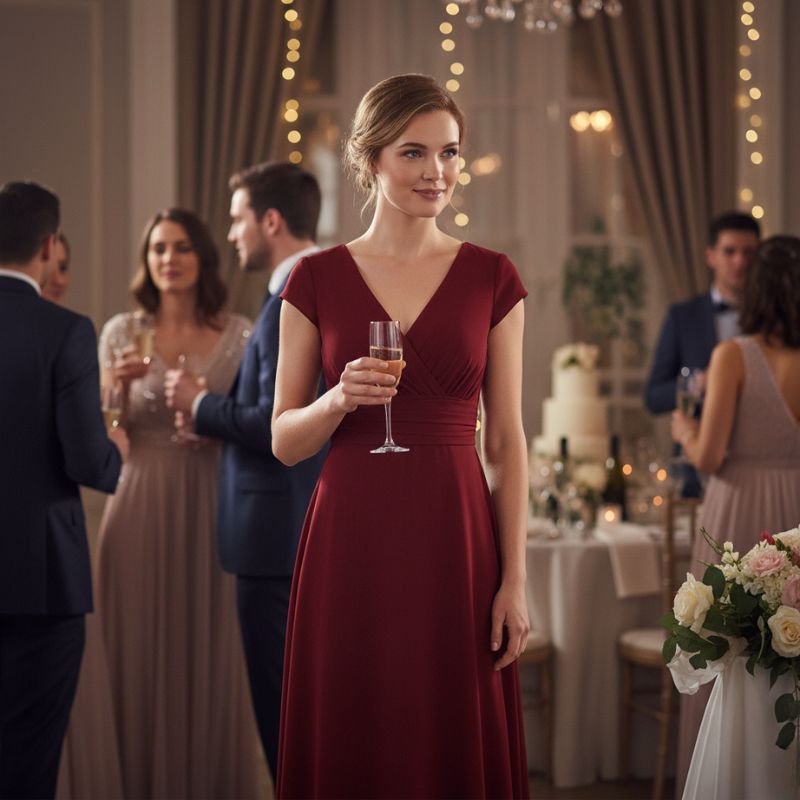 Vestido Longo De Festa Decote Em V Adalia