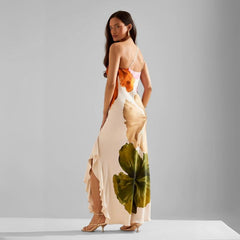 Vestido Feminino Longo Flowers