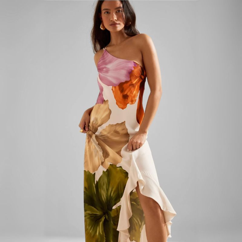 Vestido Feminino Longo Flowers