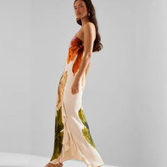Vestido Feminino Longo Flowers