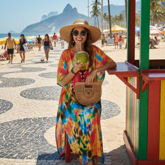 Vestido Kaftan Midi Harper