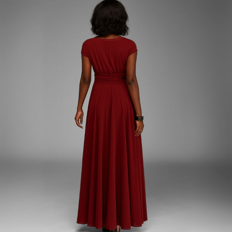Vestido Longo De Festa Decote Em V Adalia