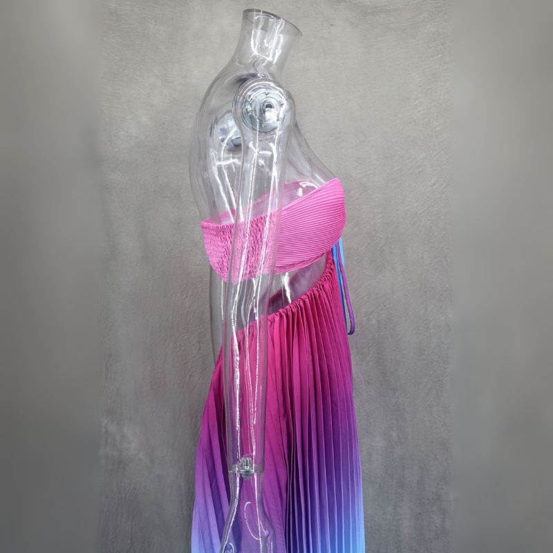 Vestido Longo Degrade Amarração Estelar