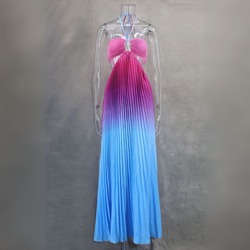 Vestido Longo Degrade Amarração Estelar