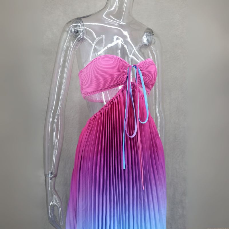 Vestido Longo Degrade Amarração Estelar