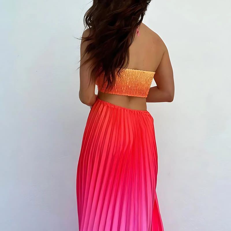 Vestido Longo Degrade Amarração Estelar