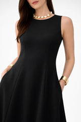 Vestido Midi Elegante  Preto Chanel