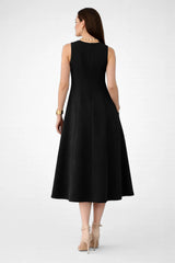 Vestido Midi Elegante  Preto Chanel
