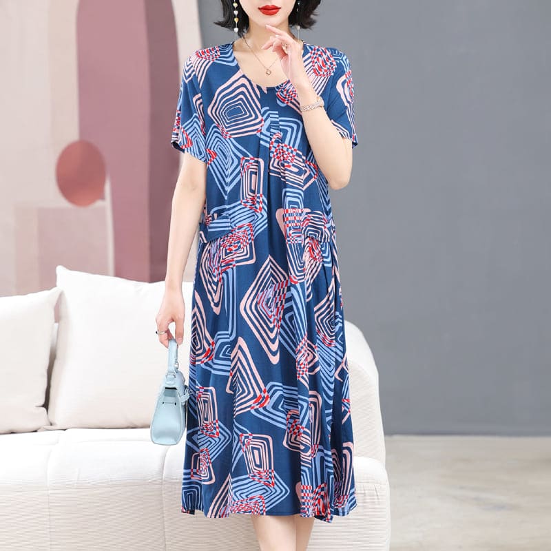 Vestido Midi Fresco Ines Estampa 03 / P (36-38) Vestidoinessembrinde