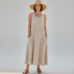 Vestido Midi Linho Verônica