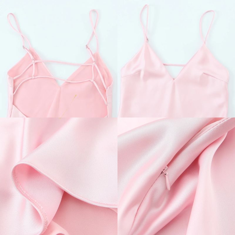 Vestido Midi Rosa Claro Catarine