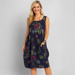 Vestido Midi Soltinho Sem Mangas Hailey