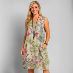 Vestido Midi Soltinho Sem Mangas Hailey