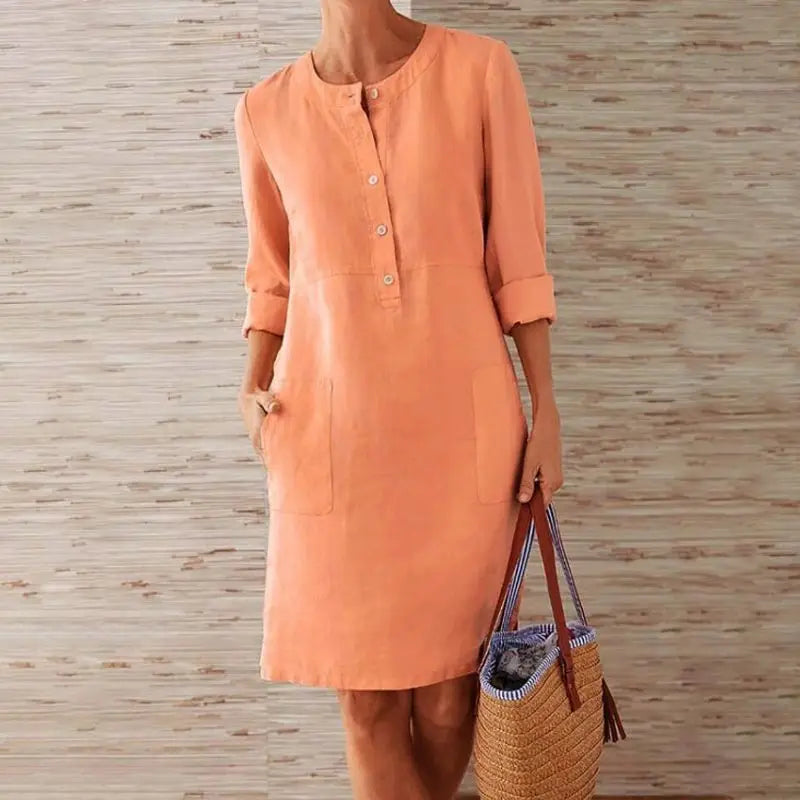 Vestido Curto Linho Jolie - Coradon