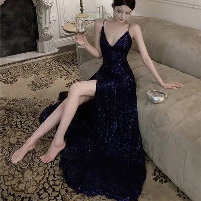 Vestido Longo Fenda Lateral Festa Judith