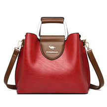 Bolsa Couro Feminina Moderna Vermelho Bolsamoderna