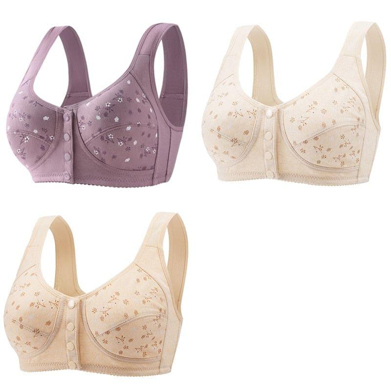 Sutiã Confort Up [Pague 1 Leve 3] Roxo + Bege Damasco / Pp/36 Confortup