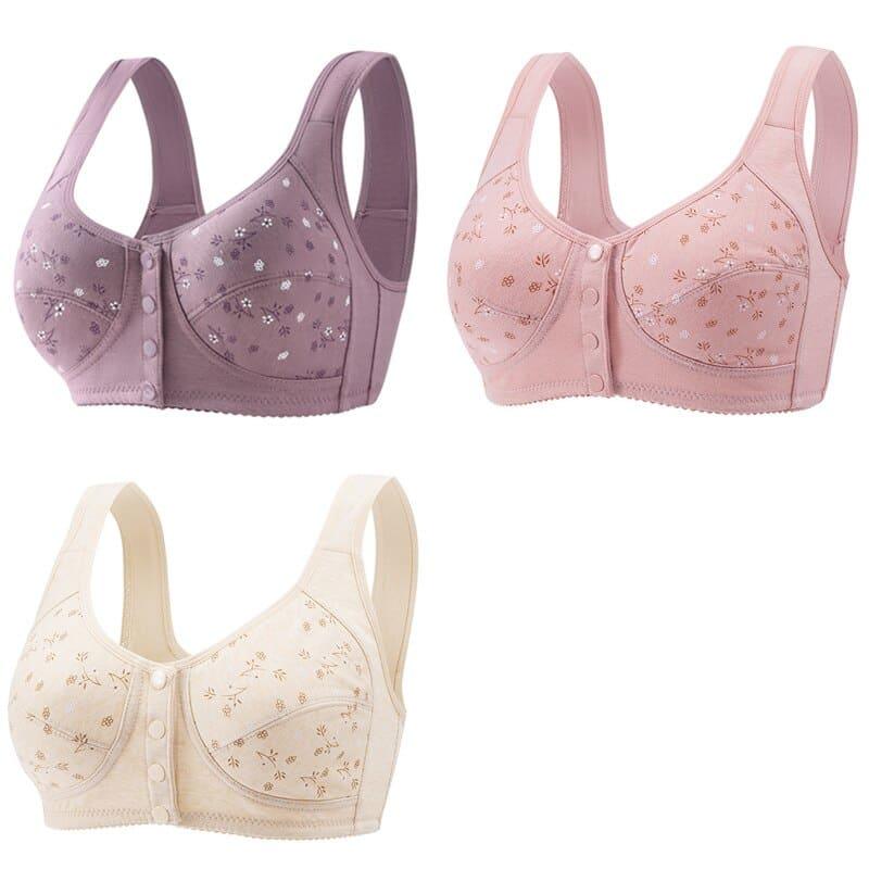 Sutiã Confort Up [Pague 1 Leve 3] Roxo + Rosa Bege / Pp/36 Confortup