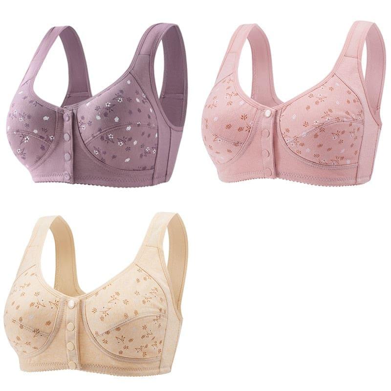 Sutiã Confort Up [Pague 1 Leve 3] Roxo + Rosa Damasco / Pp/36 Confortup
