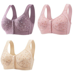 Sutiã Confort Up [Pague 1 Leve 3] Roxo + Rosa Damasco / Pp/36 Confortup